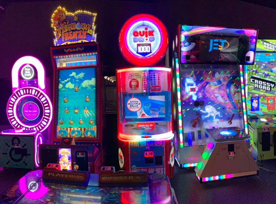group of arcade games