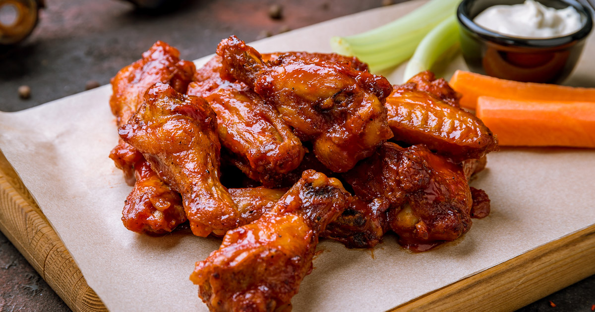 plate of wings
